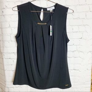 CALVIN KLEIN black sleeveless shirt